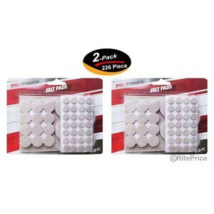 226 PCS Felt Furniture Pads Chair Leg Protectors Hardwood Wooden Floors (2 Pack)